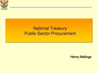 National Treasury Public Sector Procurement