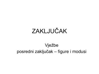 ZAKLJUČAK