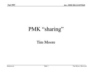 PMK “sharing”