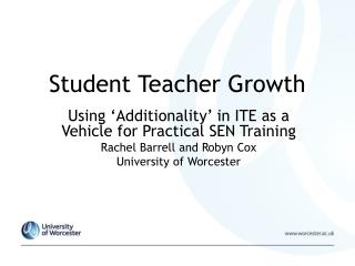 Student Teacher Growth