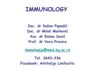 IMMUNOLOGY