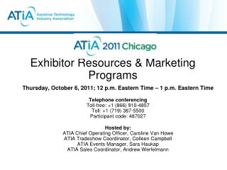 Exhibitor Resources &amp; Marketing Programs