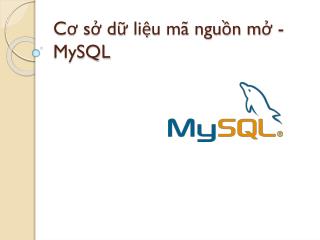 Cơ sở dữ liệu mã nguồn mở - MySQL