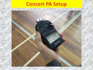 Concert PA Setup