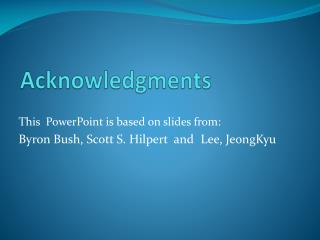 Acknowledgments