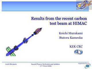 Results from the recent carbon test beam at HIMAC