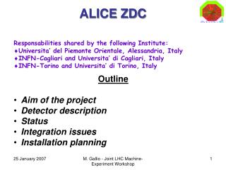 ALICE ZDC