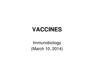 VACCINE S