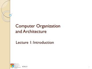 Computer Organization and Architecture