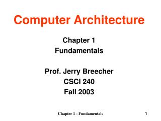 Computer Architecture