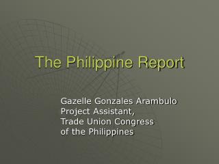 The Philippine Report