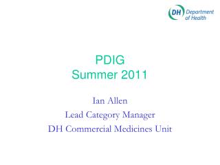 PDIG Summer 2011