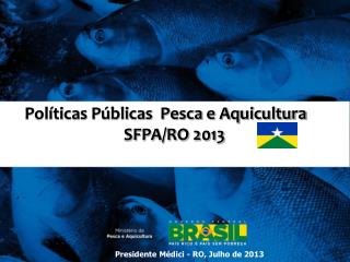 Políticas Públicas Pesca e Aquicultura SFPA/RO 2013