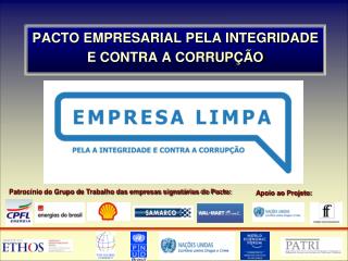 PACTO EMPRESARIAL PELA INTEGRIDADE E CONTRA A CORRUPÇÃO