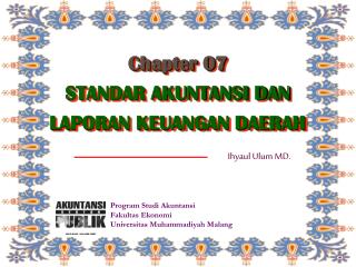 Chapter 07 STANDAR AKUNTANSI DAN LAPORAN KEUANGAN DAERAH