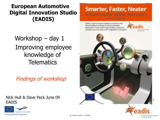 Workshop – day 1 Improving employee knowledge of Telematics