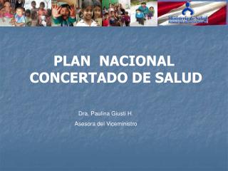 PLAN NACIONAL CONCERTADO DE SALUD