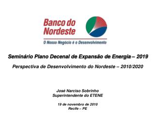 Seminário Plano Decenal de Expansão de Energia – 2019
