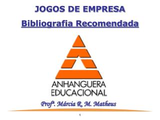 JOGOS DE EMPRESA Bibliografia Recomendada