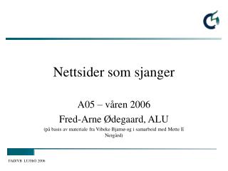 Nettsider som sjanger