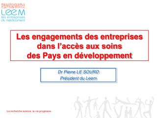 Les engagements des entreprises dans l’accès aux soins des Pays en développement