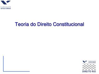 Teoria do Direito Constitucional