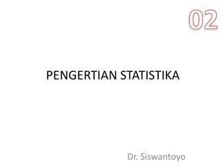 PENGERTIAN STATISTIKA