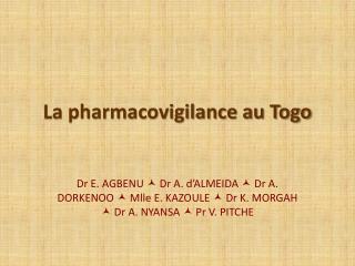 La pharmacovigilance au Togo