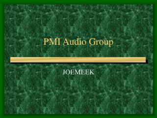 PMI Audio Group