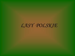 LASY POLSKIE