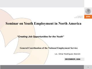 Seminar on Youth Employment in North America