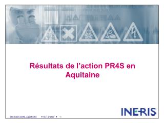 Résultats de l’action PR4S en Aquitaine