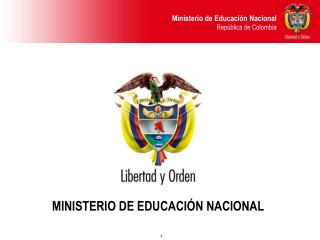 MINISTERIO DE EDUCACIÓN NACIONAL