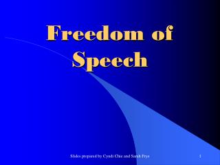 Freedom of Speech