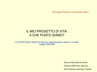 Convegno Pescara 13 dicembre 2012