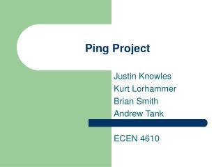 Ping Project