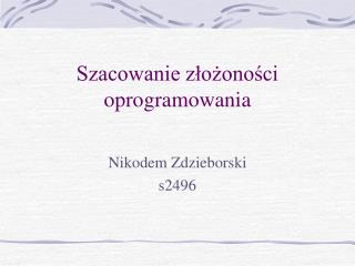 Nikodem Zdzieborski s2496