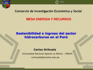 Sostenibilidad e ingreso del sector hidrocarburos en el Perú
