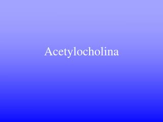 Acetylocholina