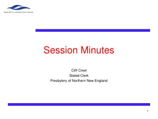 Session Minutes