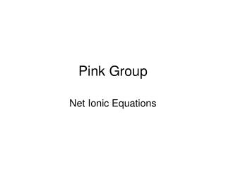 Pink Group