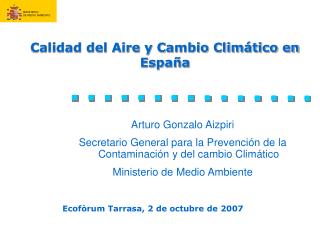 Calidad del Aire y Cambio Climático en España