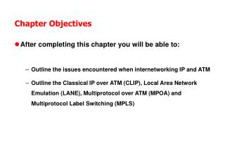 Chapter Objectives