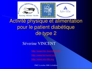 Activité physique et alimentation pour le patient diabétique de type 2