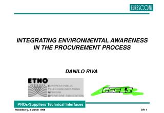 INTEGRATING ENVIRONMENTAL AWARENESS IN THE PROCUREMENT PROCESS