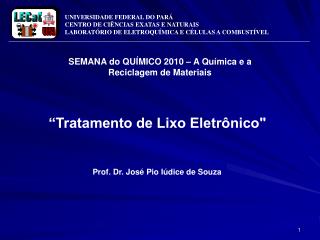 “Tratamento de Lixo Eletrônico&quot;