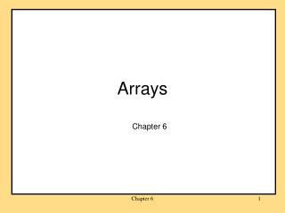 Arrays