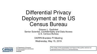 Differential Privacy Deployment at the US Census Bureau