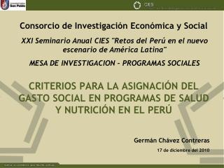 Consorcio de Investigación Económica y Social