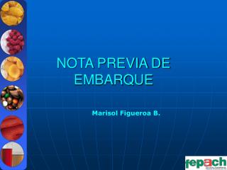 NOTA PREVIA DE EMBARQUE